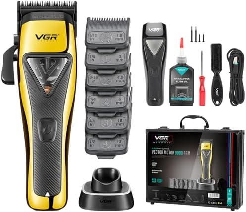VGR V-015 Professional Salon Quality Hair Clipper (Gold)