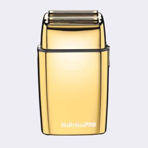 BaBylissPRO® FOILFX02™ Cordless Gold Metal Double Foil Shaver