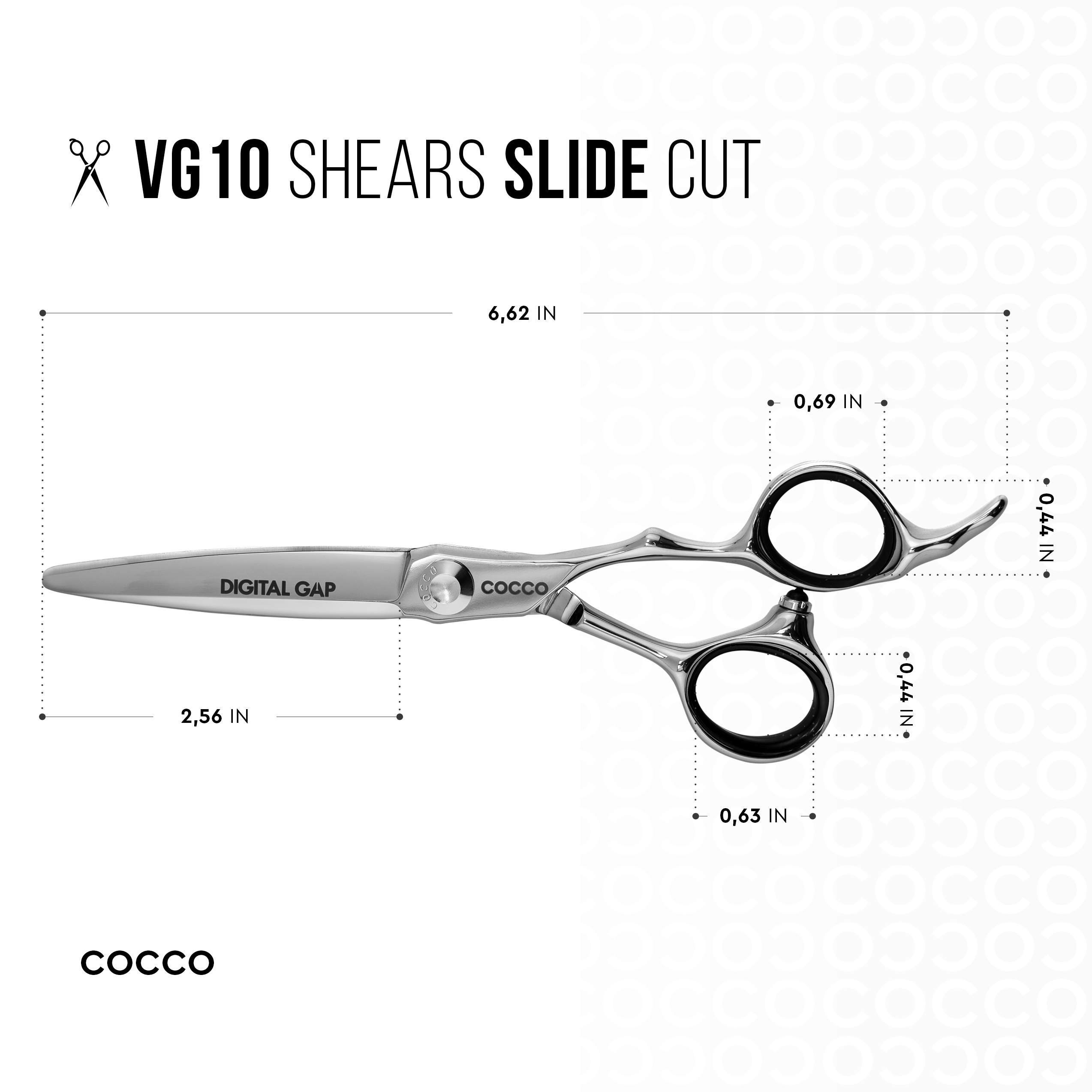 Cocco VG10 6 Inch Sliding Cut Shear