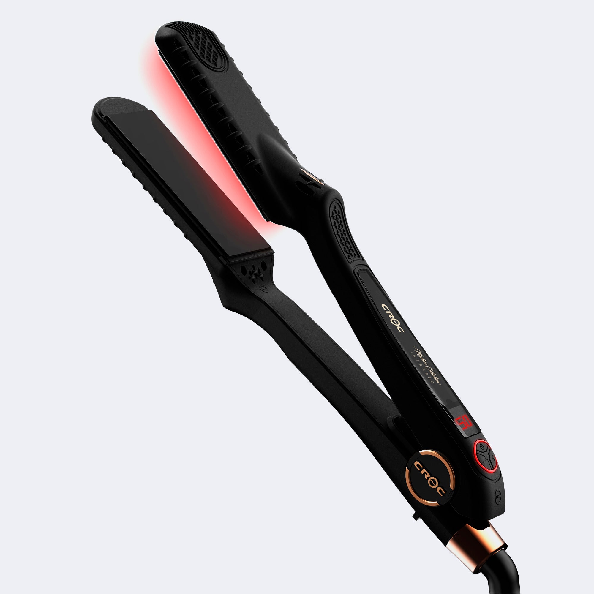 Croc Professional Masters Collection 1-1/2" BLACK TITANIUM INFRARED FLAT IRON MF-ICG15