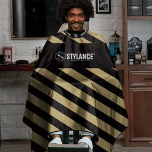 Hair Cutting Cape-Golden Stripe