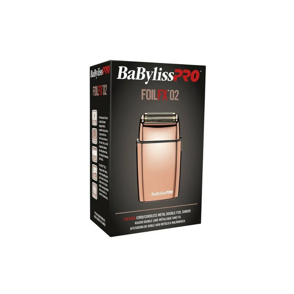 BABYLISSPRO ROSE GOLD DOUBLE FOIL SHAVER | FXFS2RG