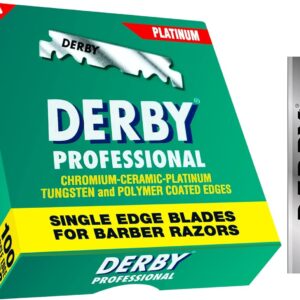 DERBY PROFESSIONAL SINGLE EDGE BARBER RAZOR BLADES | 100 BLADES