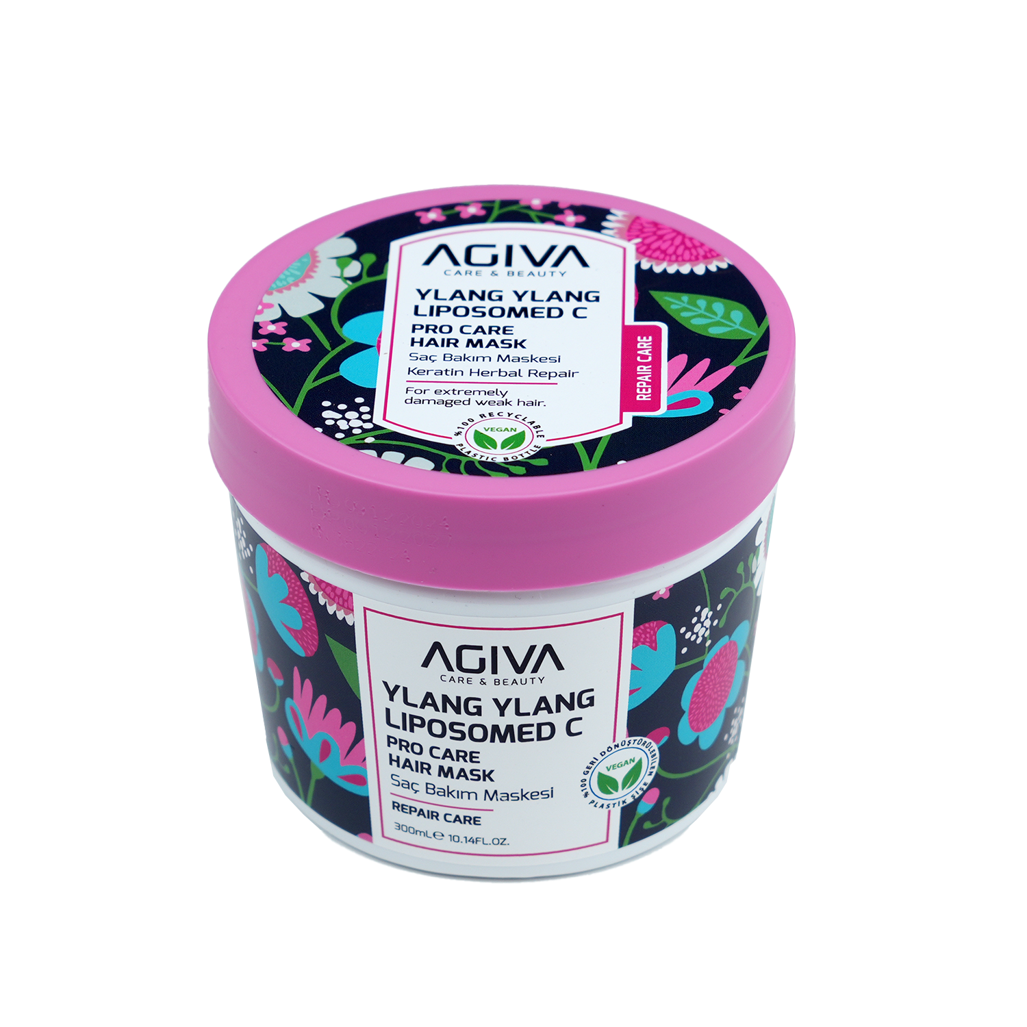Agiva Ylang Ylang Lıpozom C Pro Care Hair Mask 300ML - Image 2
