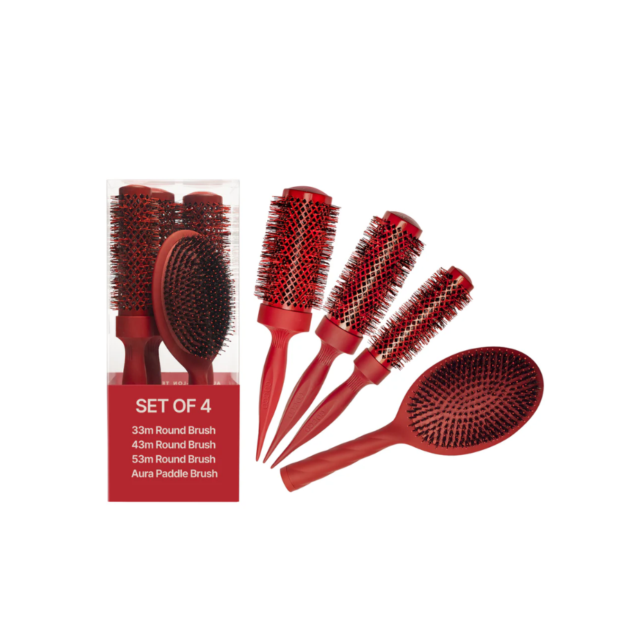 COCCO AURA BRUSH SET-RED | CKTA4PCS-RED - Image 3
