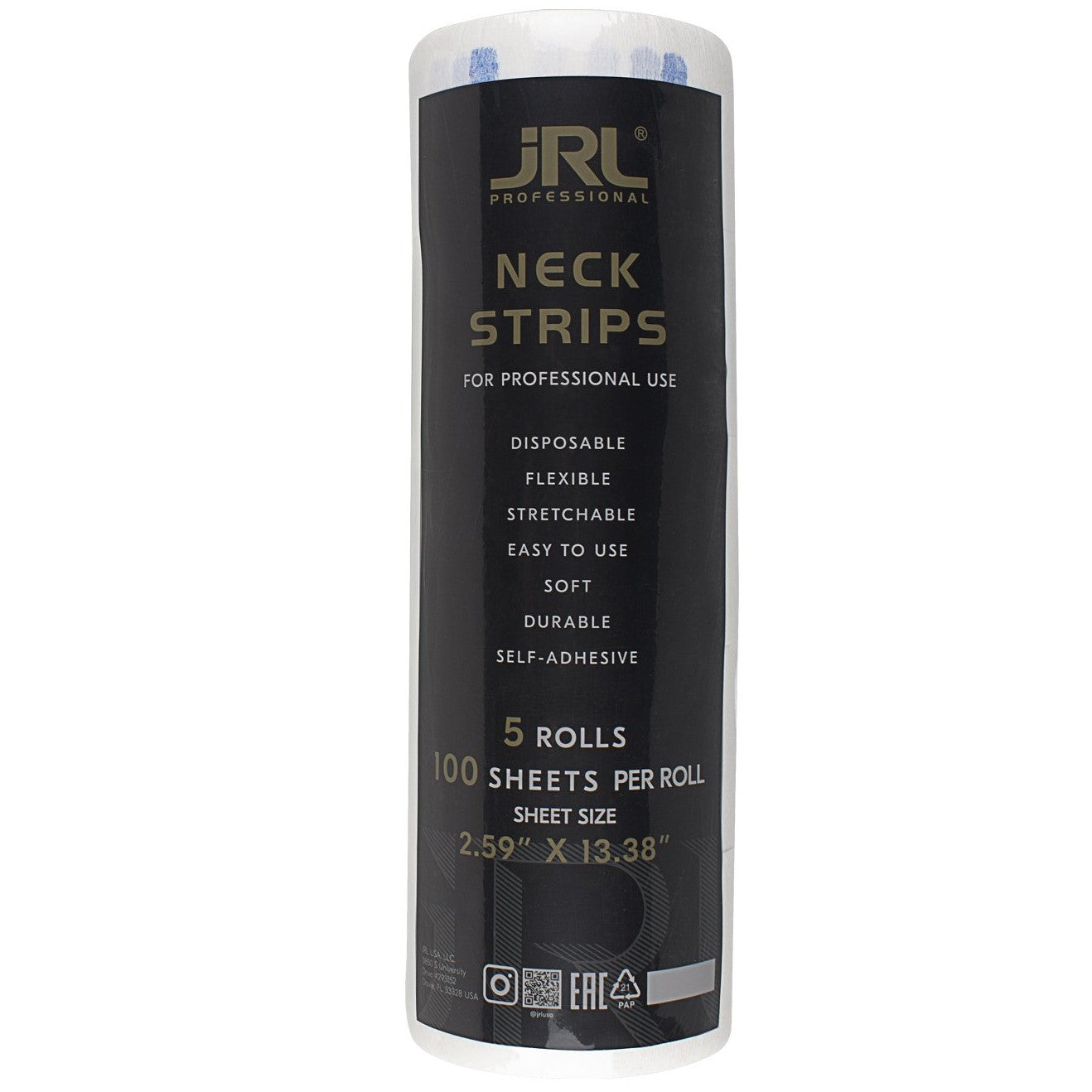JRL NECK STRIP ROLL WHITE