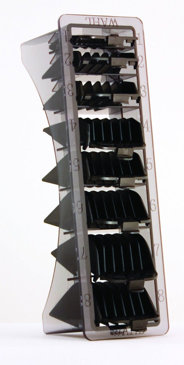 Wahl Professional Black Cutting Guides, 8 Piece Set